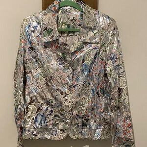 Erin London Multicolor Floral Blazer